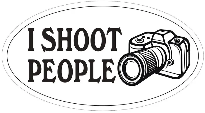 Rings Winter Park Products STD3815 Photographer Sticker Oval Bumper Sticker