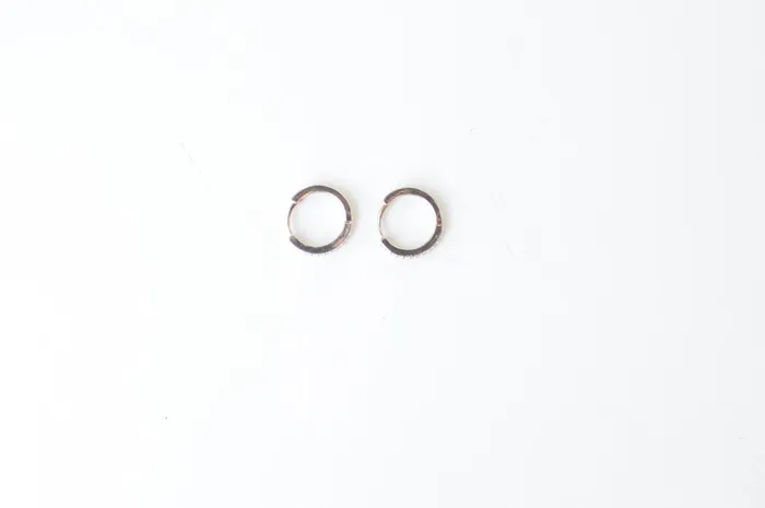 Silver Diamond Huggies DLUX Rings