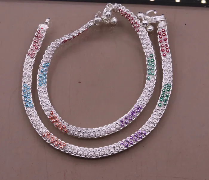 TRIBAL ORNAMENTS Bracelets indian style 105 Sterling silver handmade gorgeous ankle bracelet gifting ankles feet bracelet tribal ethnic belly dance jewelry ank5 TRIBAL ORNAMENTS Bracelets indian style 105 Sterling silver handmade gorgeous ankle bracelet gifting ankles feet bracelet tribal ethnic belly dance jewelry ank5