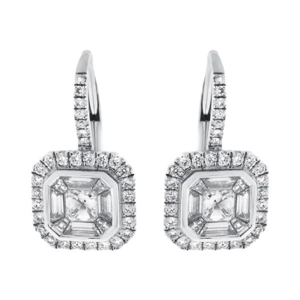 18kt Fancy Huggy Earrings With 130ct Total Diamonds E044281 Diamond Source NYC Earrings 18kt Fancy Huggy Earrings With 130ct Total Diamonds E044281 Diamond Source NYC Earrings