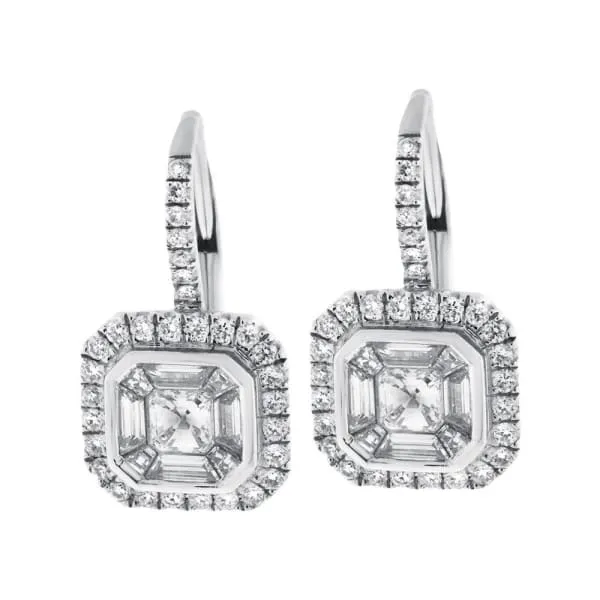 18kt Fancy Huggy Earrings With 130ct Total Diamonds E044281 Diamond Source NYC Earrings