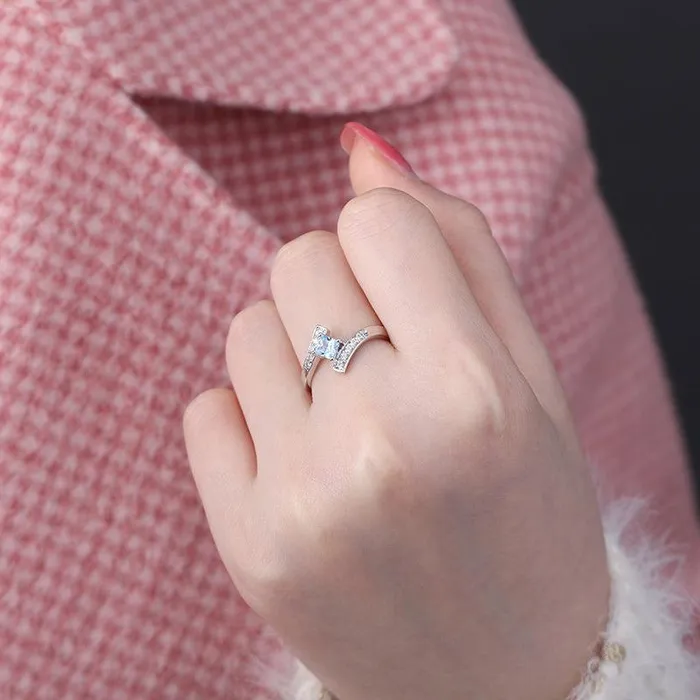 Belbren Rings Engraved Princesscut Birthstone Ring