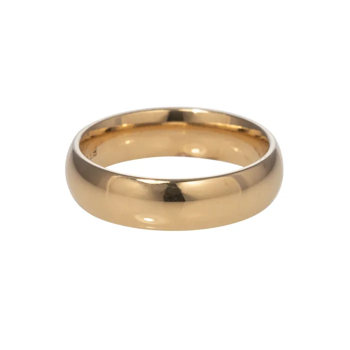 Benchmark Rings 14K Yellow Gold Regular Comfort Fit Wedding Band 5mm