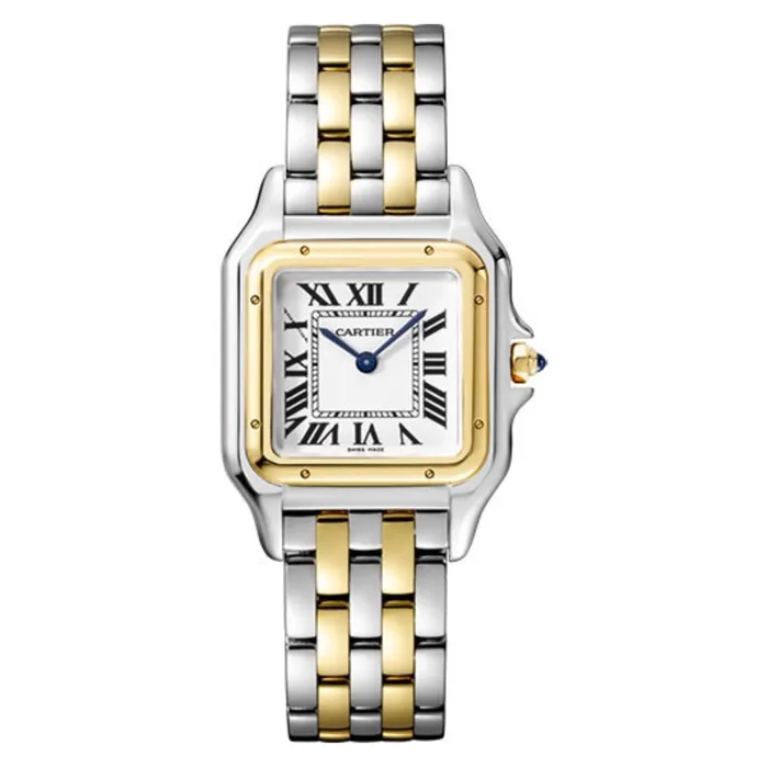 Bracelets Cartier Cartier Panthere de Cartier 37mm Watch Ref W2PN0007 White Roman Dial Two Tone Stainless Steel 18K Yellow Gold Bracelet Bracelets Cartier Cartier Panthere de Cartier 37mm Watch Ref W2PN0007 White Roman Dial Two Tone Stainless Steel 18K Yellow Gold Bracelet