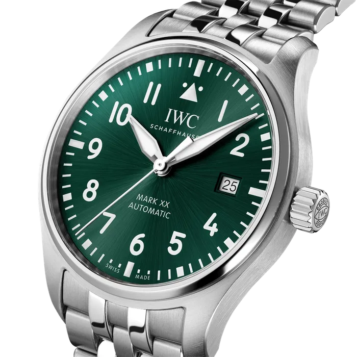 Bracelets IWC Schaffhausen IWC Pilots watch Mark XX Green Arabic Dial Steel Bracelet Bracelets IWC Schaffhausen IWC Pilots watch Mark XX Green Arabic Dial Steel Bracelet