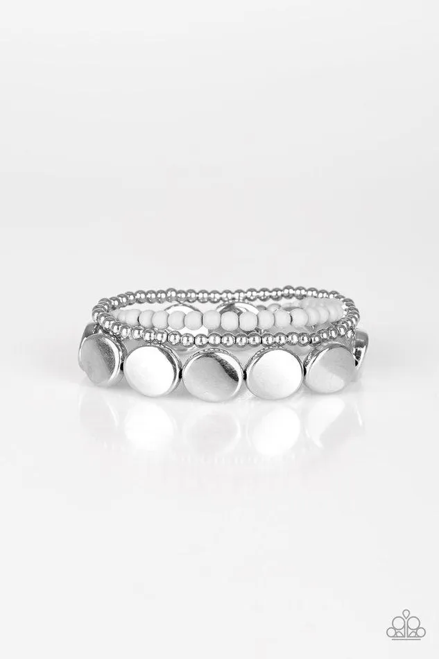 Bracelets Paparazzi Bracelet Beyond The Basics Silver Paparazzi Jewelry