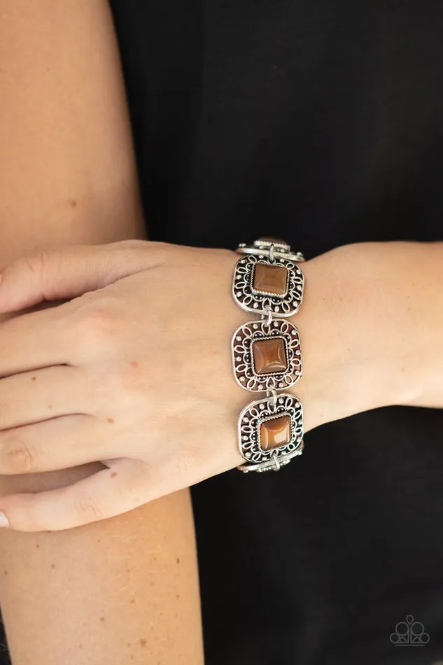 Bracelets Paparazzi Bracelet Dreamy Destinations Brown Paparazzi Jewelry