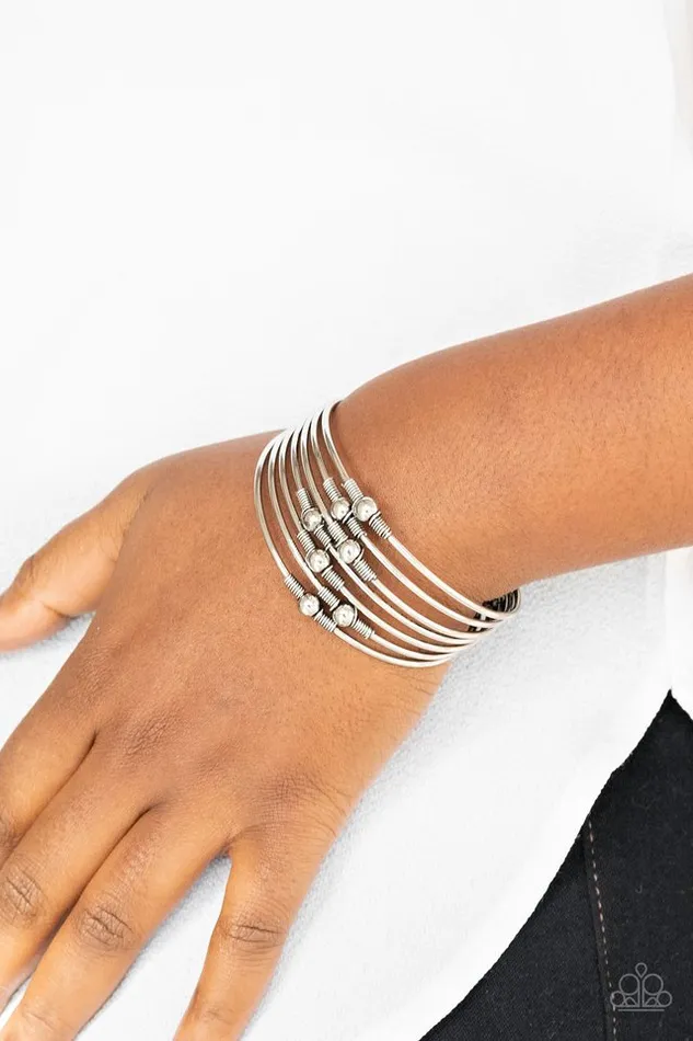 Bracelets Paparazzi Bracelet Industrial Intricacies Silver Paparazzi Jewelry