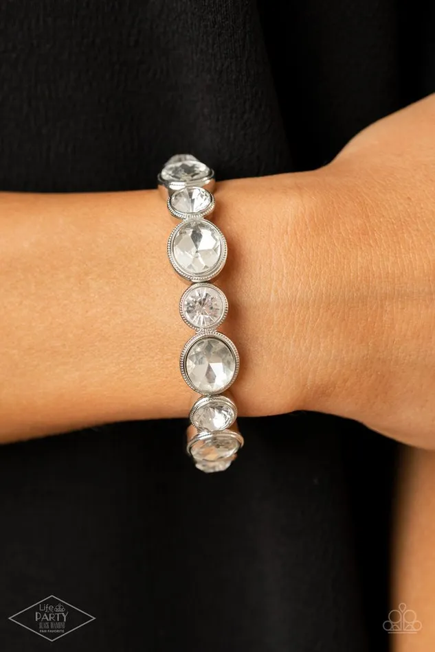 Bracelets Paparazzi Bracelet Still GLOWING Strong White Paparazzi Jewelry