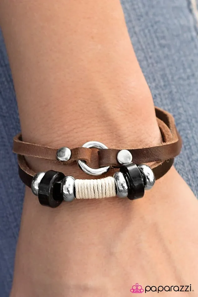 Bracelets Paparazzi Jewelry Paparazzi Bracelet Break Camp Brown