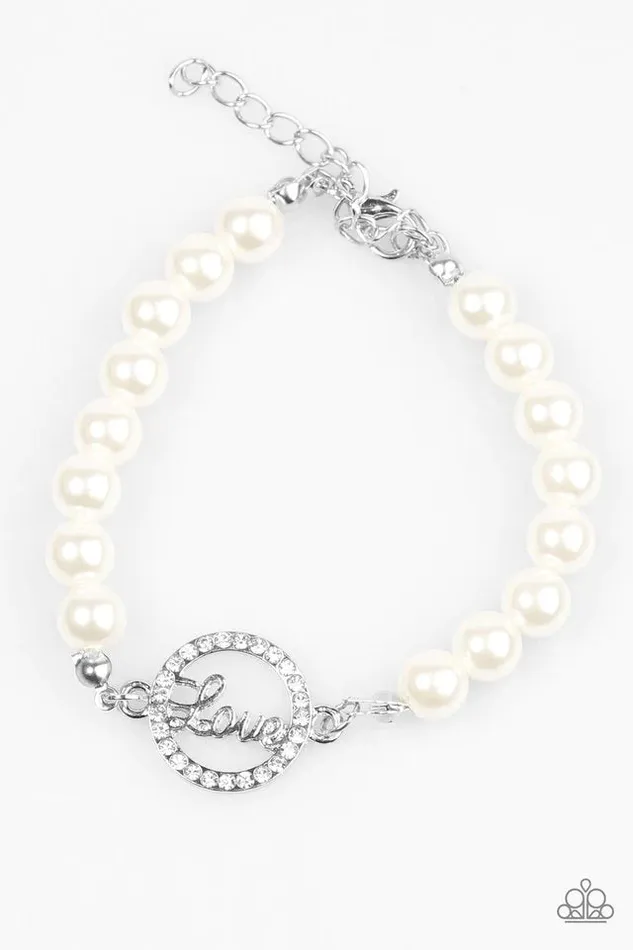 Bracelets Paparazzi Jewelry Paparazzi Bracelet Cant Stop Loving You White