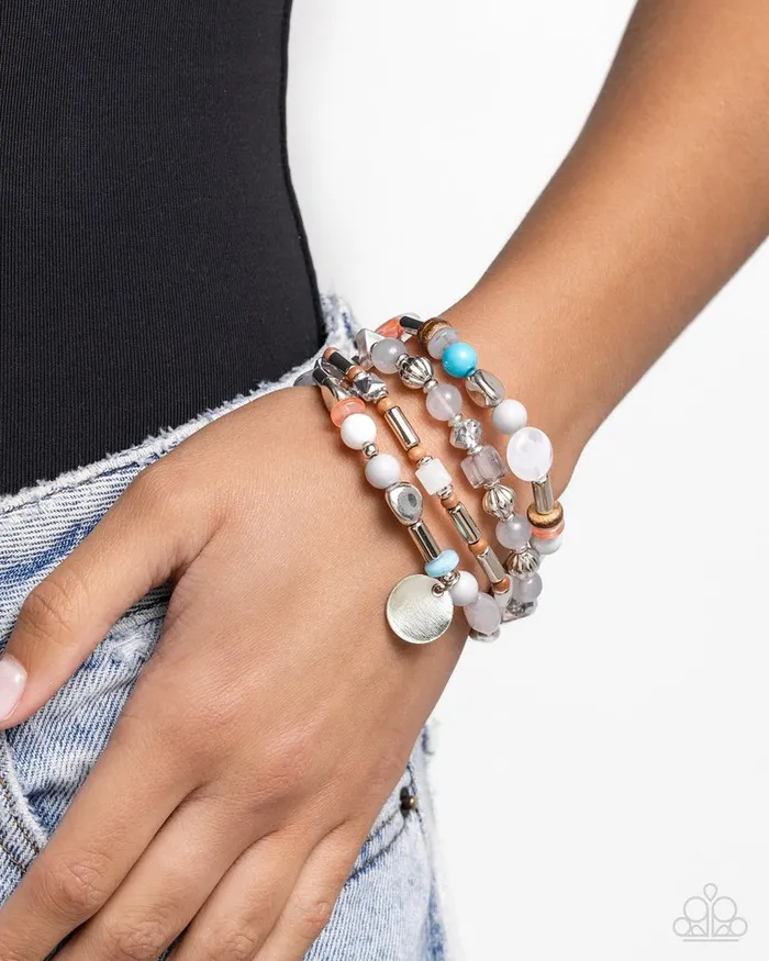 Bracelets Paparazzi Jewelry Paparazzi Bracelet Cloudy Chic Silver