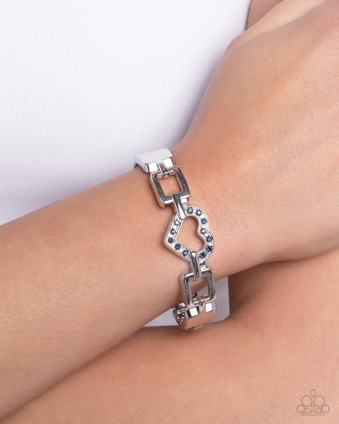 Bracelets Paparazzi Jewelry Paparazzi Bracelet Flashy Fondness Blue