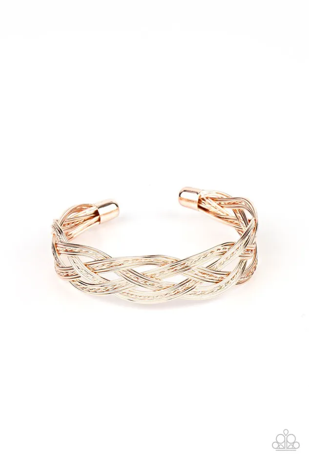 Bracelets Paparazzi Jewelry Paparazzi Bracelet Get Your Wires Crossed Rose Gold Bracelets Paparazzi Jewelry Paparazzi Bracelet Get Your Wires Crossed Rose Gold