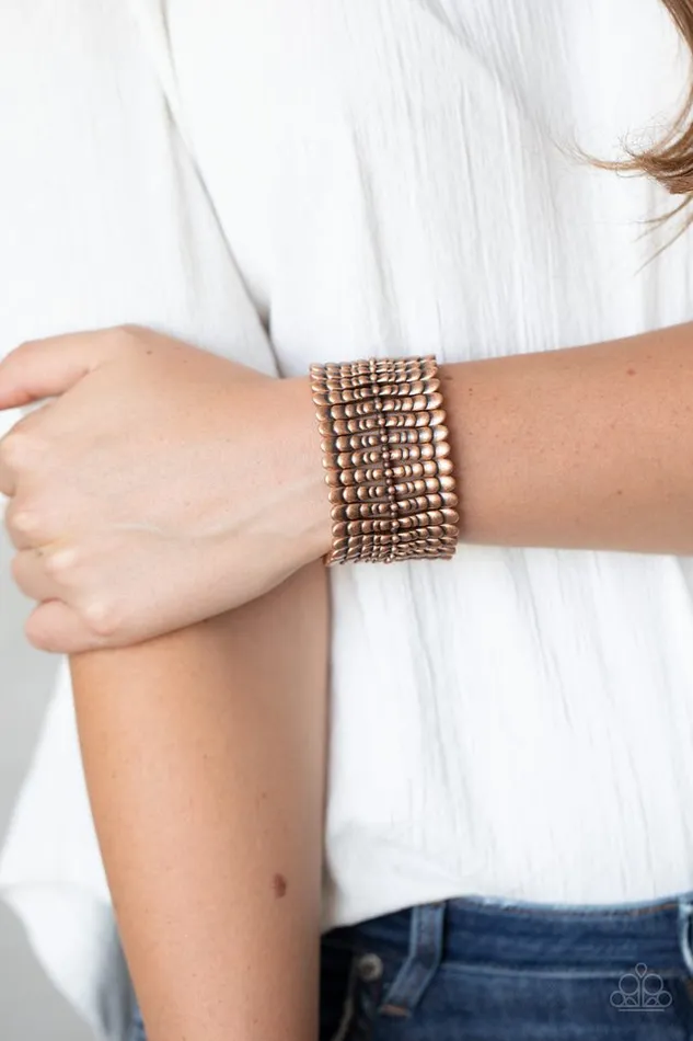 Bracelets Paparazzi Jewelry Paparazzi Bracelet Level The Field Copper