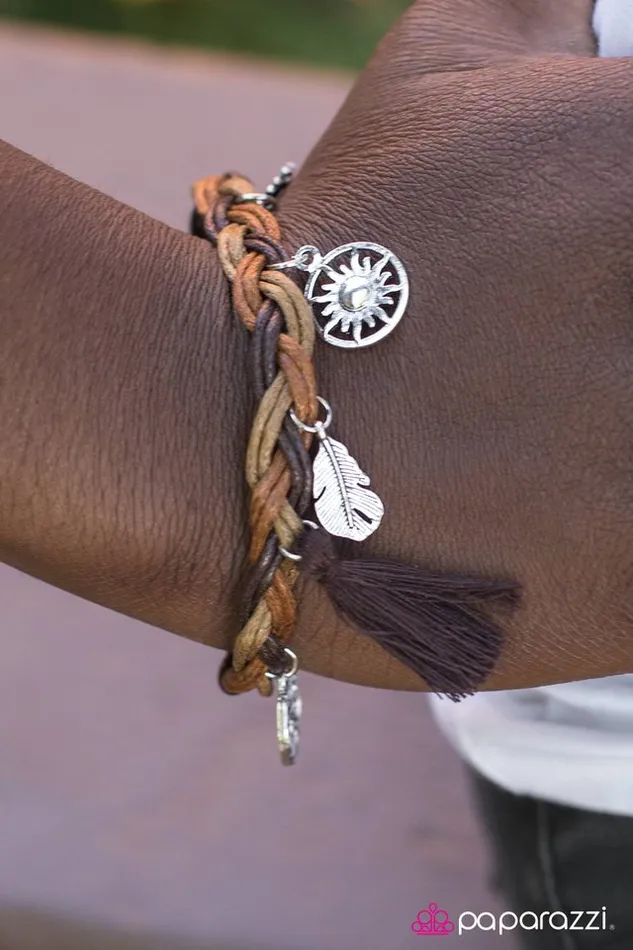 Bracelets Paparazzi Jewelry Paparazzi Bracelet Outdoor Enthusiast Brown
