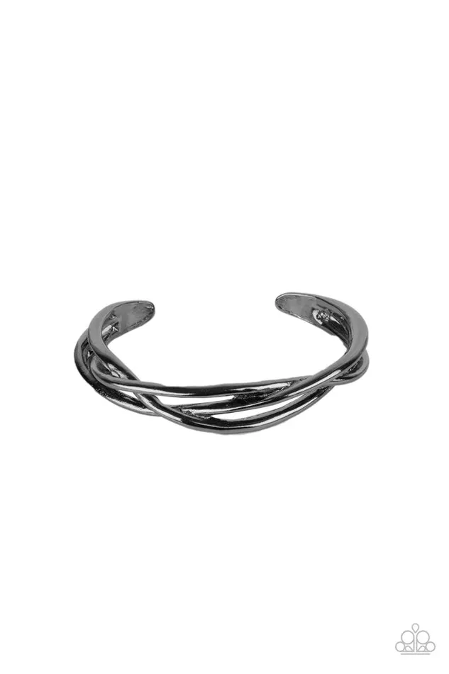 Bracelets Paparazzi Jewelry Paparazzi Bracelet PLAIT Tectonics Black Bracelets Paparazzi Jewelry Paparazzi Bracelet PLAIT Tectonics Black