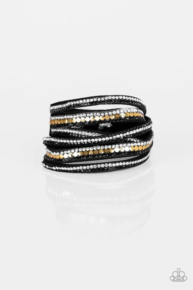 Bracelets Paparazzi Jewelry Paparazzi Bracelet Rock Star Attitude Black