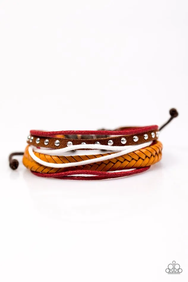 Bracelets Paparazzi Jewelry Paparazzi Bracelet Saddle Style Red