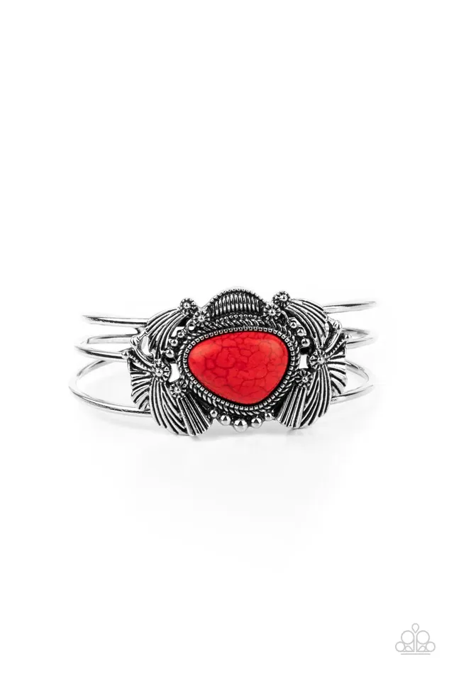 Bracelets Paparazzi Jewelry Paparazzi Bracelet Western Wonderland Red