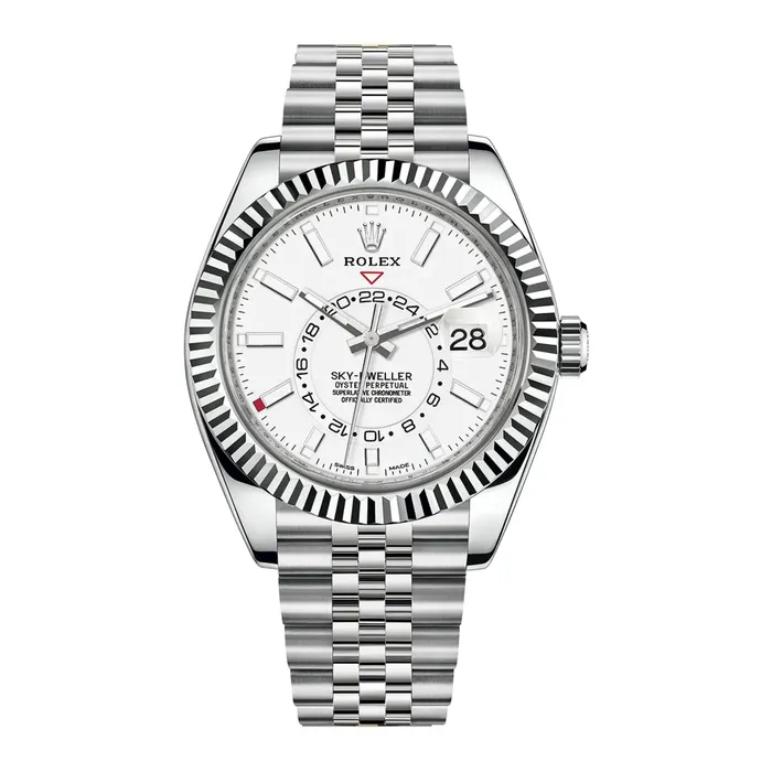 Bracelets Rolex Rolex SkyDweller 42mm Ref 3269340002 Intense White Stick Dial Stainless Steel Jubilee Bracelet Watch Bracelets Rolex Rolex SkyDweller 42mm Ref 3269340002 Intense White Stick Dial Stainless Steel Jubilee Bracelet Watch