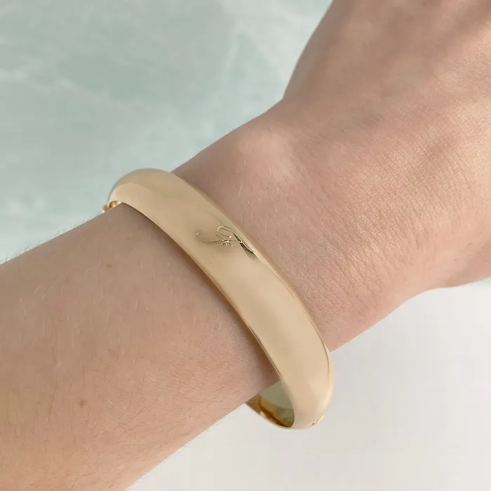 Croghans PreStyled Sets Adult 14K Gold Filled Plain 12mm Bangle