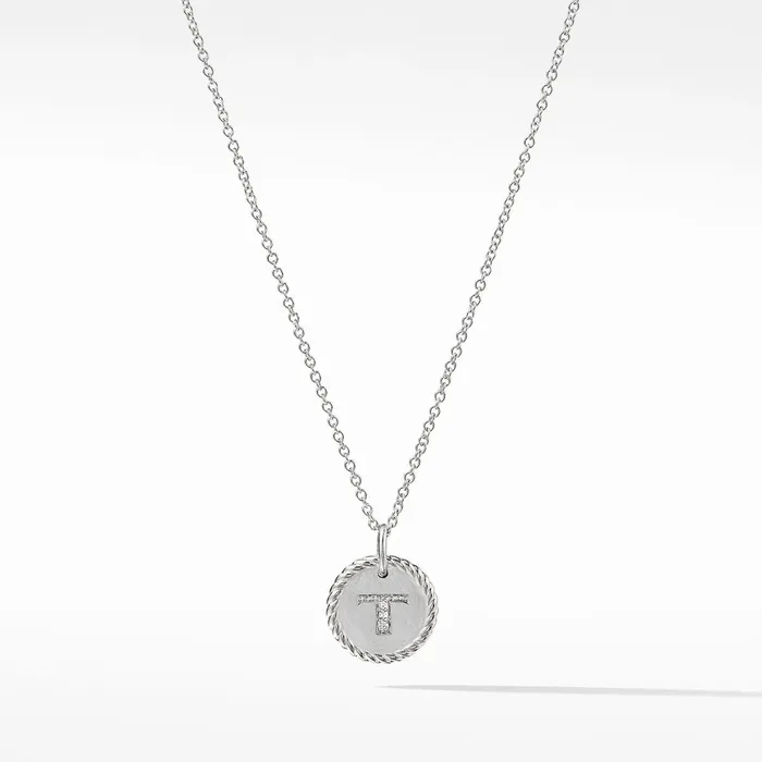 David Yurman Initial T Pendant David Yurman Necklaces