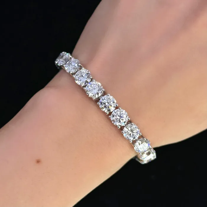 Diamond Source NYC Bracelets 675inch 14k White Gold Tennis Bracelet 018207