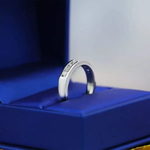 Diamond Source NYC Rings Unique HalfWay Eternity Diamond Ring with 060ct of Diamonds B3115 Diamond Source NYC Rings Unique HalfWay Eternity Diamond Ring with 060ct of Diamonds B3115