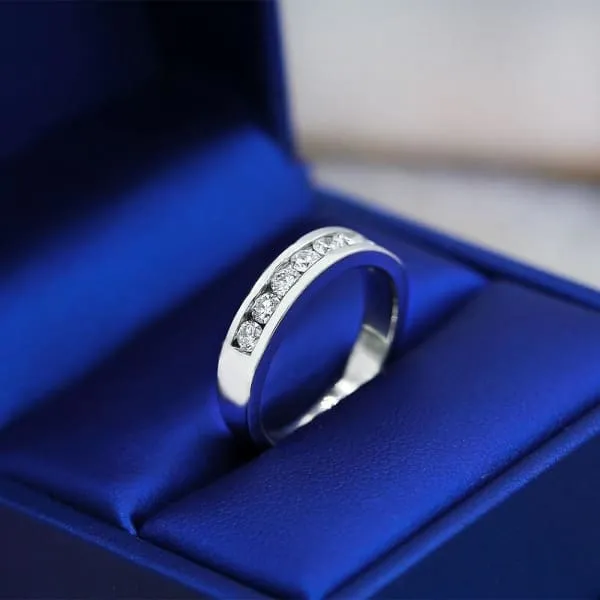 Diamond Source NYC Rings Unique HalfWay Eternity Diamond Ring with 060ct of Diamonds B3115 Diamond Source NYC Rings Unique HalfWay Eternity Diamond Ring with 060ct of Diamonds B3115
