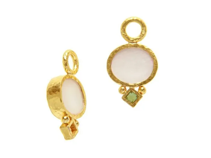 Earrings Elizabeth Locke Pine Dolphin Tsavorite Earring Charms Elizabeth Locke