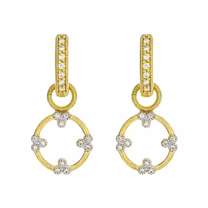 Earrings Jude Frances Provence Champagne Open Circle Trio Earring Charms Jude Frances Earrings Jude Frances Provence Champagne Open Circle Trio Earring Charms Jude Frances