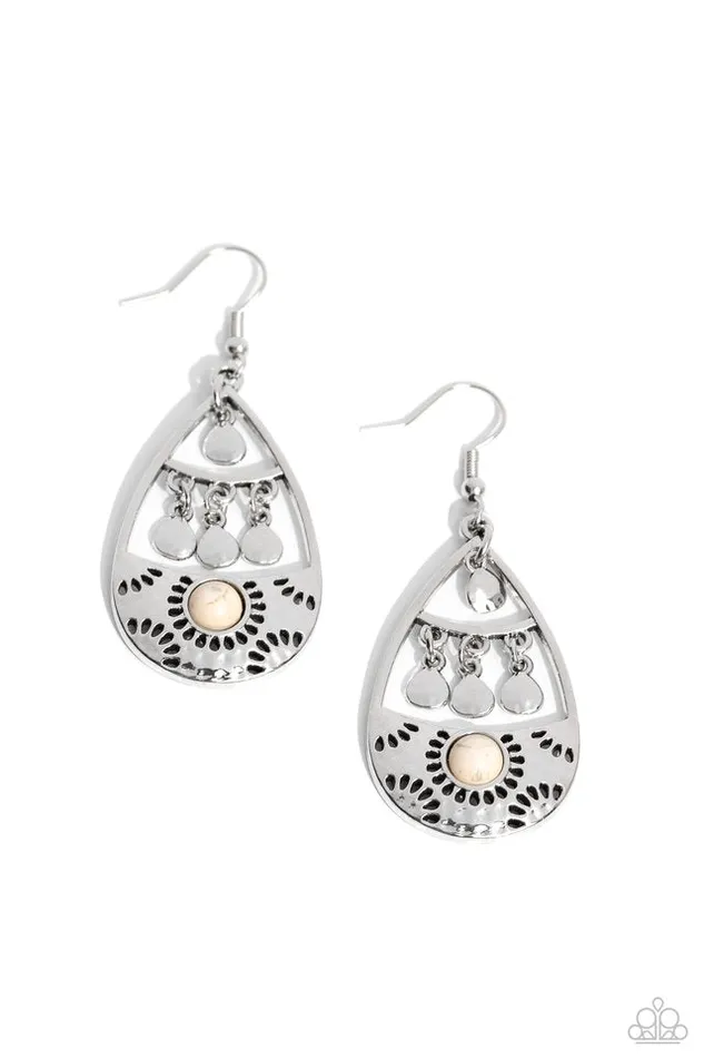 Earrings Paparazzi Earring Country Cabana White Paparazzi Jewelry Earrings Paparazzi Earring Country Cabana White Paparazzi Jewelry