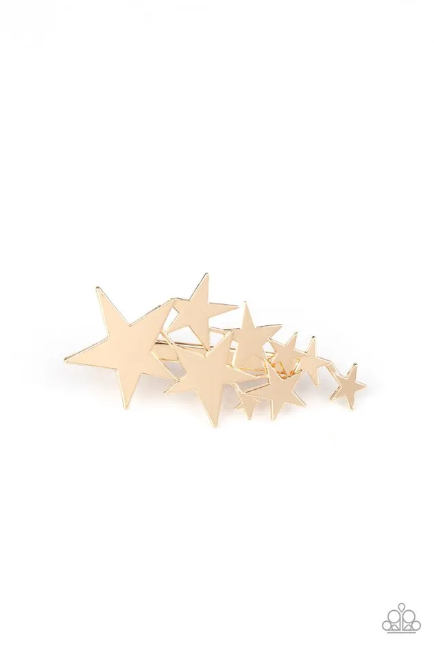 Earrings Paparazzi Hair Accessories She STARted It Gold Paparazzi Jewelry Earrings Paparazzi Hair Accessories She STARted It Gold Paparazzi Jewelry