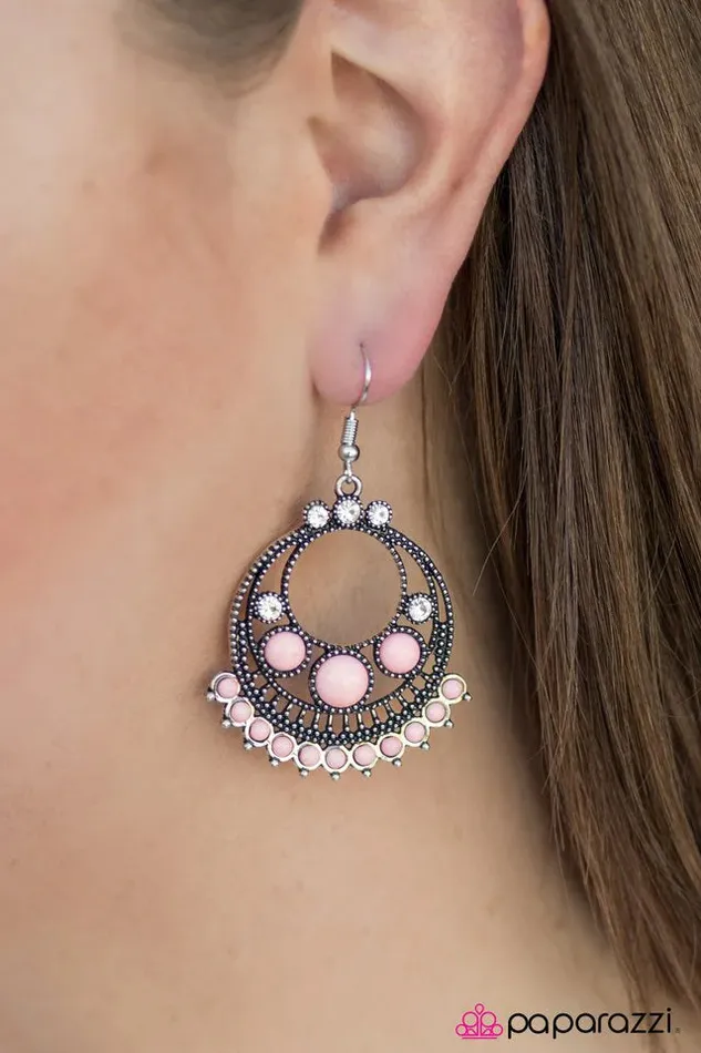 Earrings Paparazzi Jewelry Paparazzi Earring Dont Give A GLAM Pink