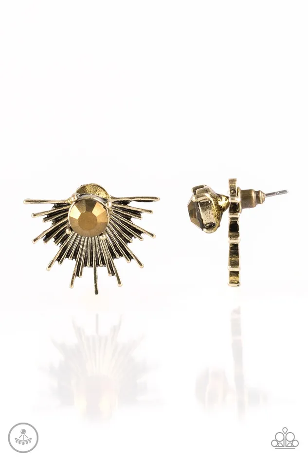 Earrings Paparazzi Jewelry Paparazzi Earring Dynamic Brass