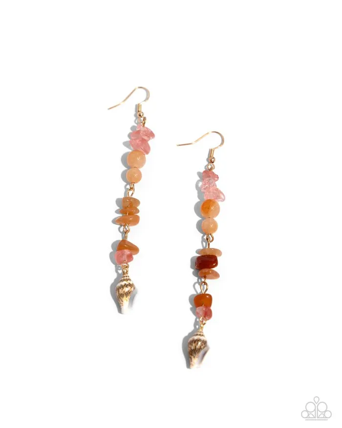 Earrings Paparazzi Jewelry Paparazzi Earring Game of STONES Orange Earrings Paparazzi Jewelry Paparazzi Earring Game of STONES Orange