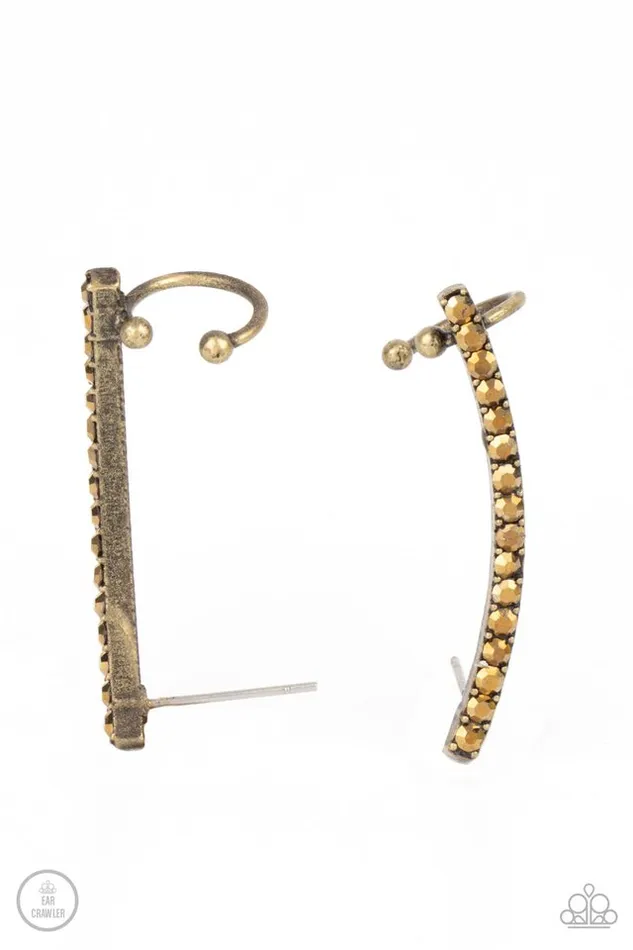 Earrings Paparazzi Jewelry Paparazzi Earring Give Me The SWOOP Brass Post Earring Earrings Paparazzi Jewelry Paparazzi Earring Give Me The SWOOP Brass Post Earring