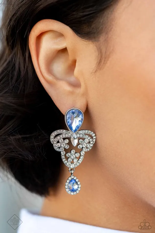 Earrings Paparazzi Jewelry Paparazzi Earring Giving Glam Blue
