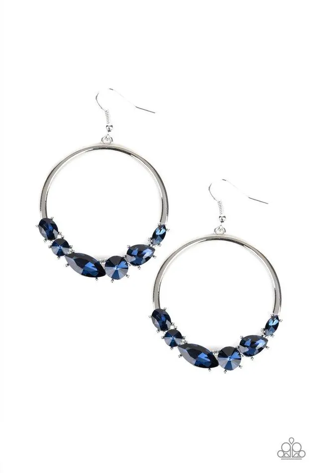 Earrings Paparazzi Jewelry Paparazzi Earring Legendary Luminescence Blue