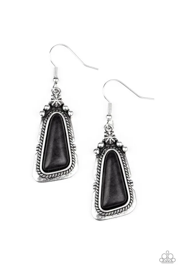Earrings Paparazzi Jewelry Paparazzi Earring Sahara Solitude Black Earrings Paparazzi Jewelry Paparazzi Earring Sahara Solitude Black