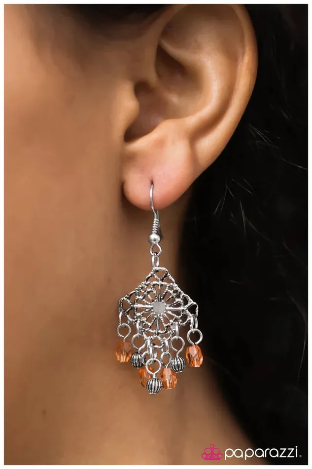 Earrings Paparazzi Jewelry Paparazzi Earring The Dreamer Orange