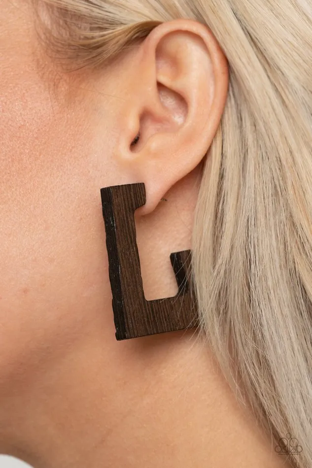 Earrings Paparazzi Jewelry Paparazzi Earring The Girl Next OUTDOOR Brown