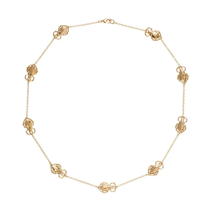 Goldbug Short Bug Station Necklace Goldbug Collection Necklaces
