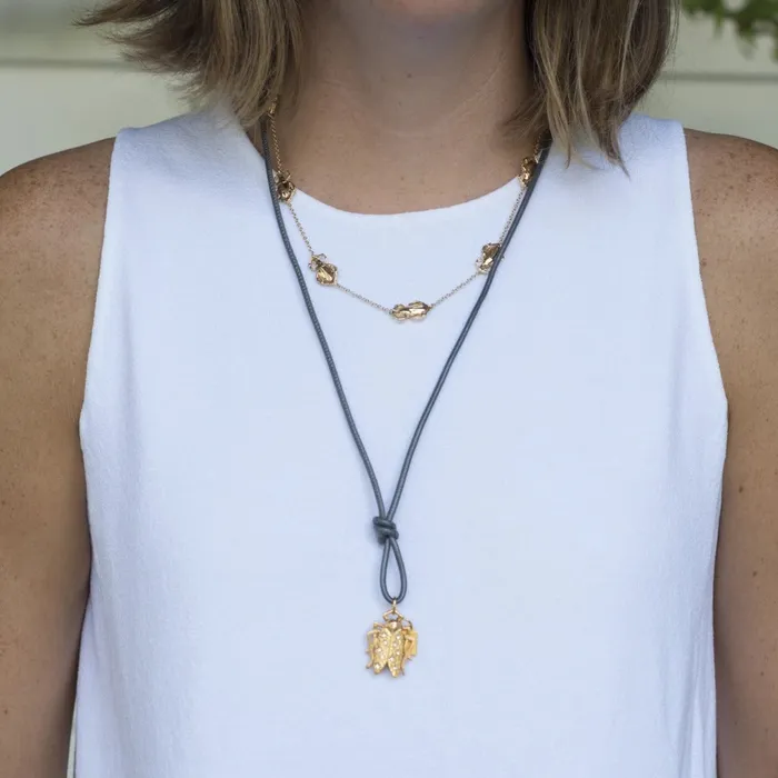 Goldbug Short Bug Station Necklace Goldbug Collection Necklaces