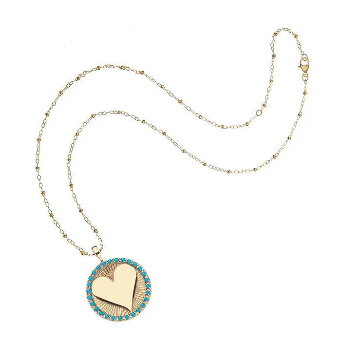 Jane Win Necklaces Jane Win LOVE Embellished Hearts Find Me Pendant Necklace