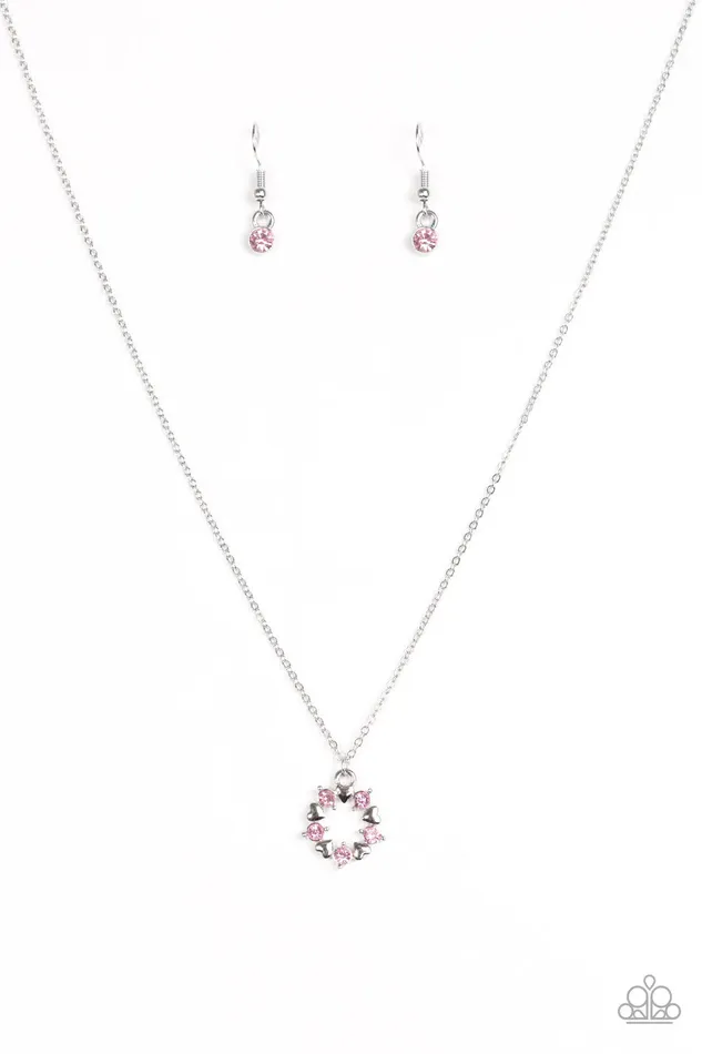 Necklaces Paparazzi Jewelry Paparazzi Necklace Always Kiss Me Goodnight Pink