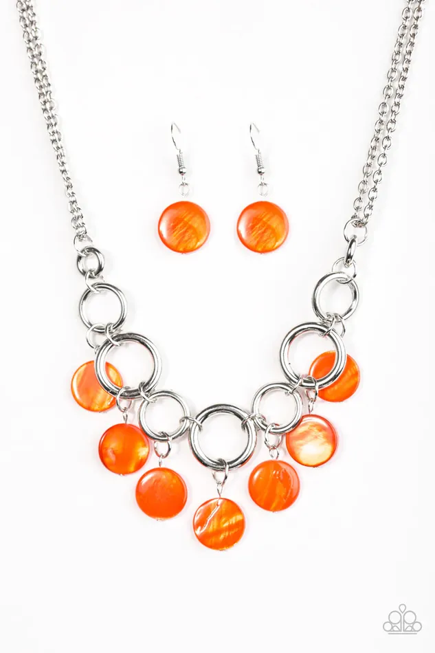Necklaces Paparazzi Jewelry Paparazzi Necklace Coastal Adventure Orange