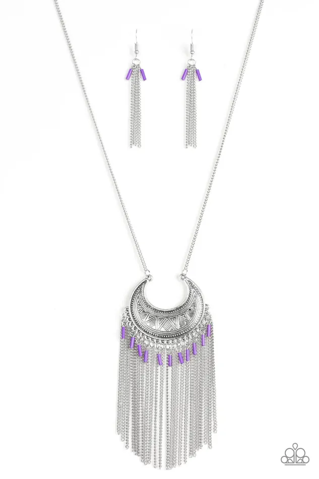 Necklaces Paparazzi Jewelry Paparazzi Necklace Desert Coyote Purple