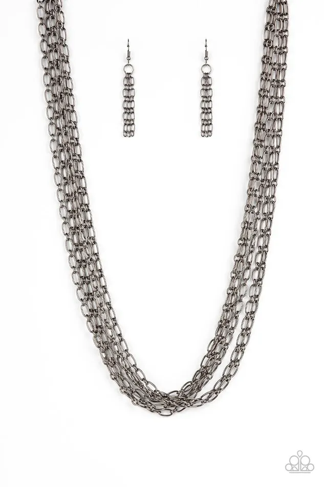 Necklaces Paparazzi Jewelry Paparazzi Necklace Dynamite Dynamo Black Necklaces Paparazzi Jewelry Paparazzi Necklace Dynamite Dynamo Black